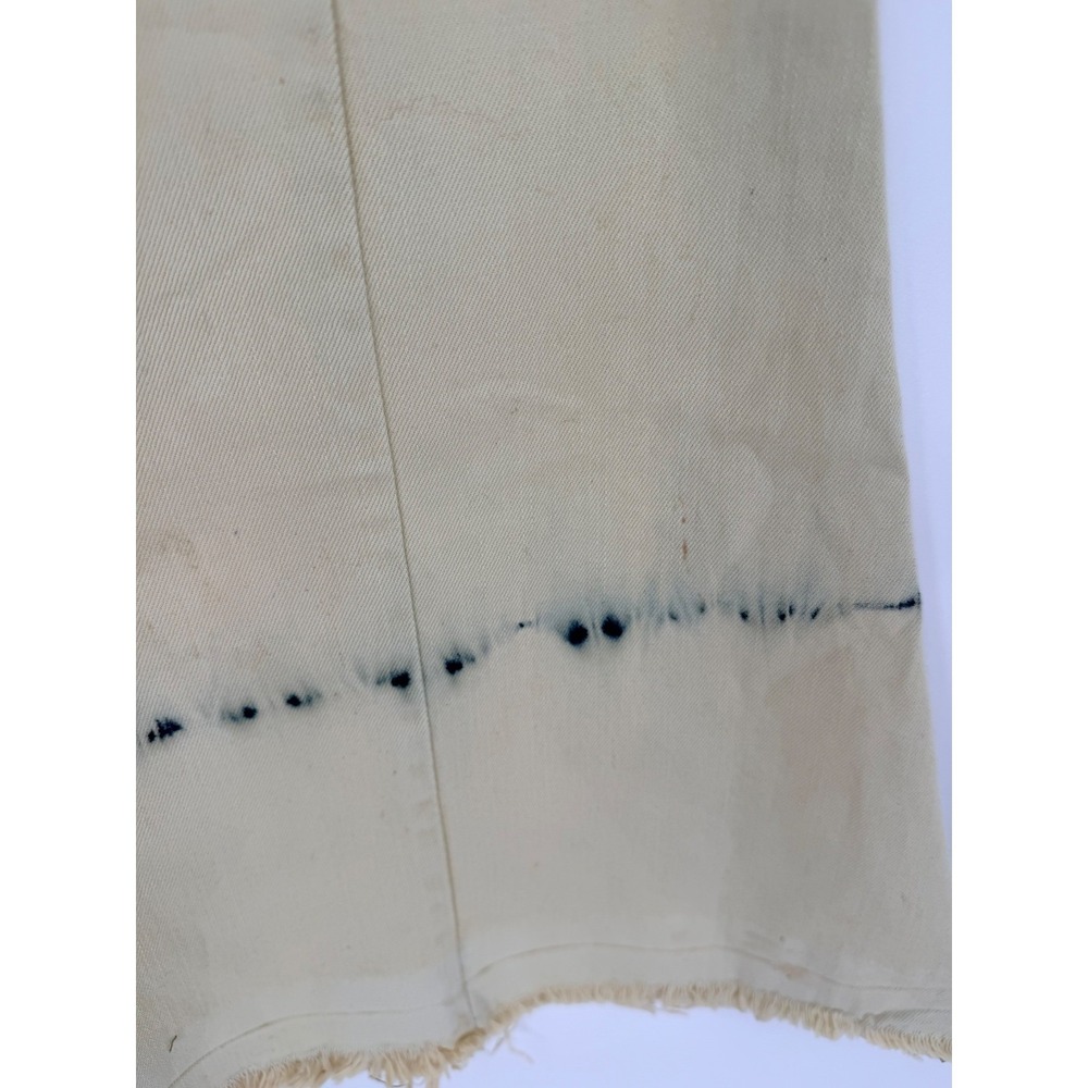 One Teaspoon Cream Tie Dye Flare Jeans Bell Bottom Raw 22 Indigo Boho Festival - Picture 8 of 15